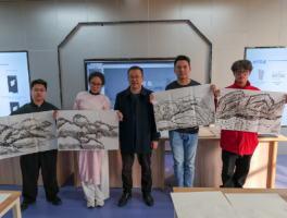 工作室为越南研学师生开展“国画雅集·笔墨传情”讲座活动