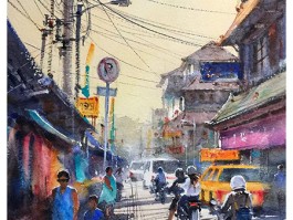 国内某名家水彩画作品欣赏
