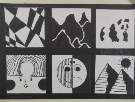 建筑装饰专业部分学生平面构成作业分享