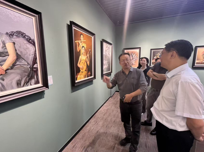 王谦作品亮相台州开放大学美术文化研究中心成果展